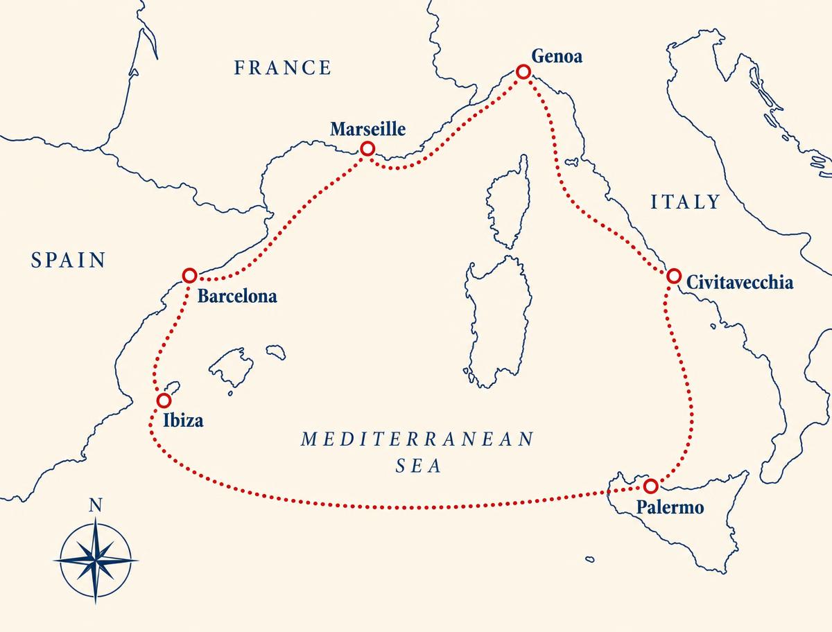 Itinerario della crociera MSC Seaview